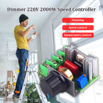 🥳2026 HOT SALE🥳💞50K+ SOLD! ⚡🎛️2000W AC Voltage Controller – Adjusts 50V-250V output, rotary knob control. Perfect for fan speed, light dimming & heater temp – compact & powerful!🔧💡