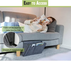 Storage bag with hanging pockets