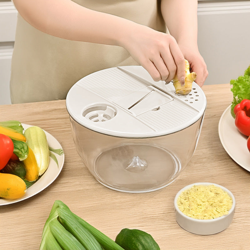 🔥 Hot sale 50% OFF🔥9-in-1 Multifunctional Large Capacity Salad Spinner & Slicer