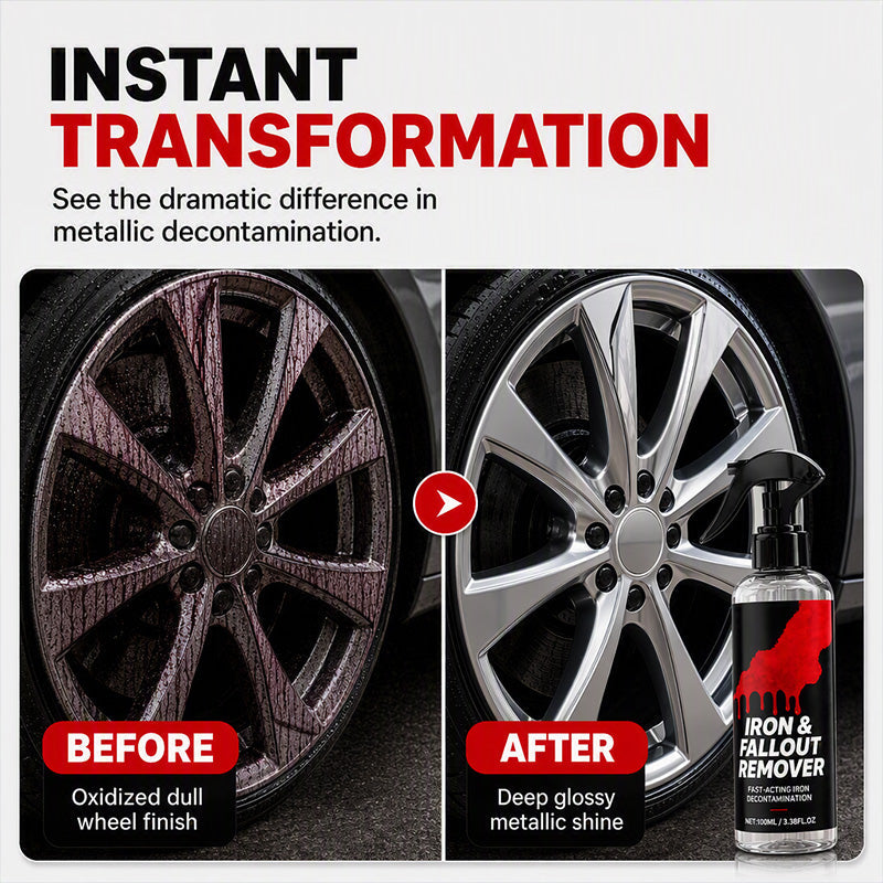 🔧 LIMITED‑TIME 50% OFF! ✨Fast-Acting Car Iron and Fallout Remover Spray