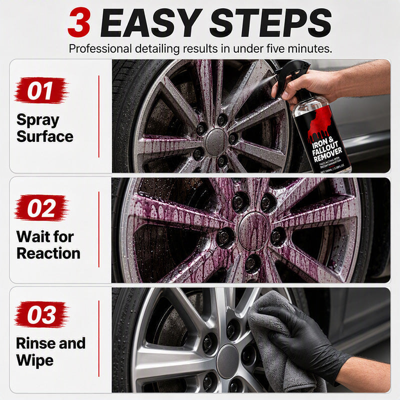 🔧 LIMITED‑TIME 50% OFF! ✨Fast-Acting Car Iron and Fallout Remover Spray