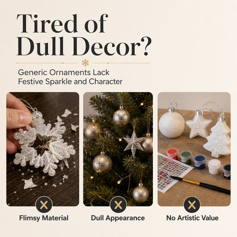 🥳2026 HOT SALE 💞50K+ SOLD! 🎄50% OFF! Christmas DIY Painting Ornaments — Make Sparkling 5D Pearl Decorations Yourself. Handmade, Unique & Full of Festive Charm!✨
