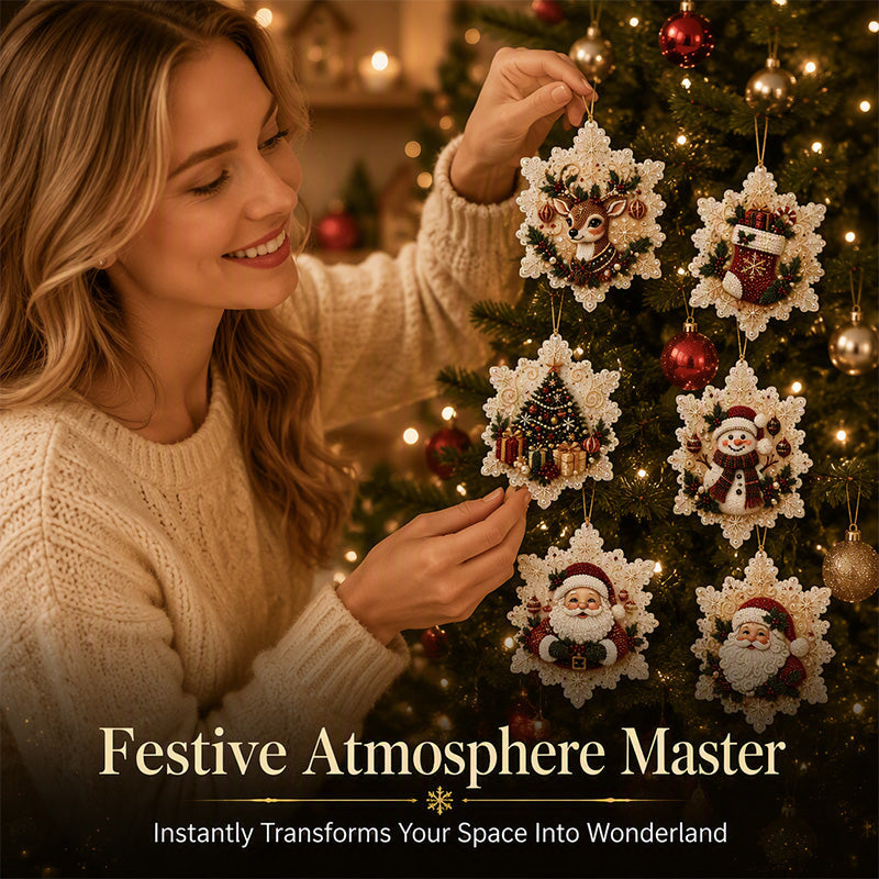 🥳2026 HOT SALE 💞50K+ SOLD! 🎄50% OFF! Christmas DIY Painting Ornaments — Make Sparkling 5D Pearl Decorations Yourself. Handmade, Unique & Full of Festive Charm!✨