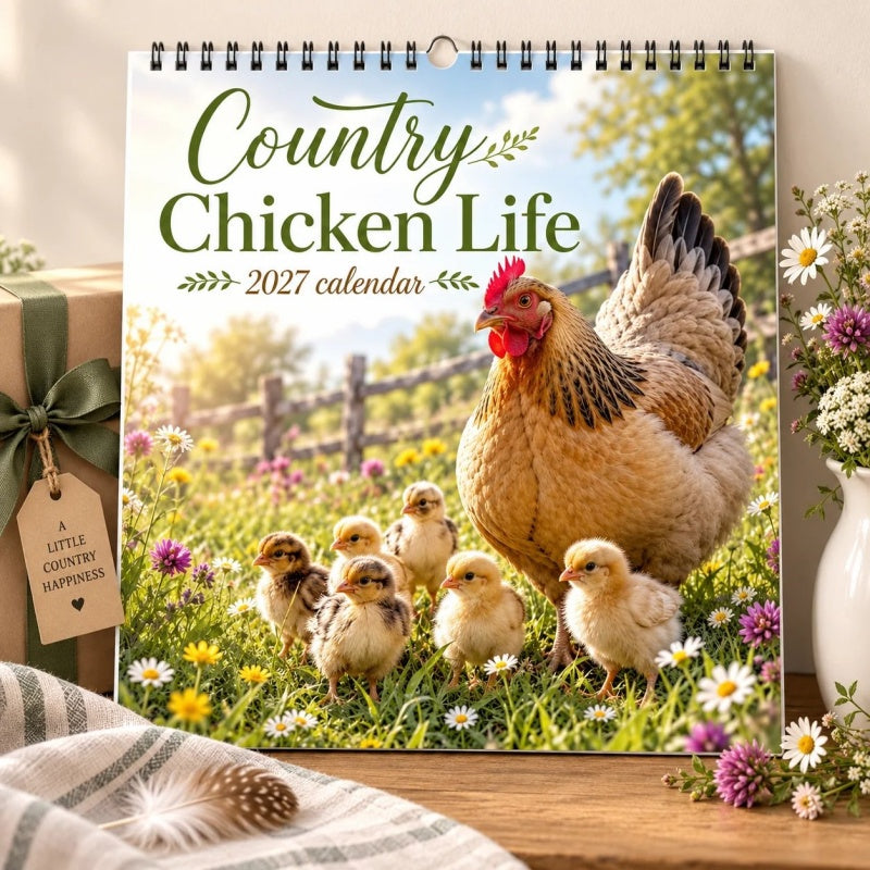 🐔🗓️ 2027 Country Chicken Calendar – Farmhouse charm & wall-ready ✨