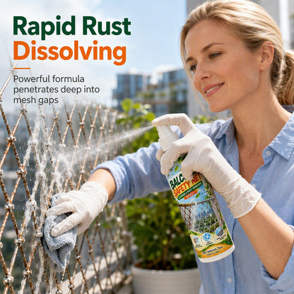 Restore Balcony Safety Nets Instantly! No-Scrub Rust Remover Spray