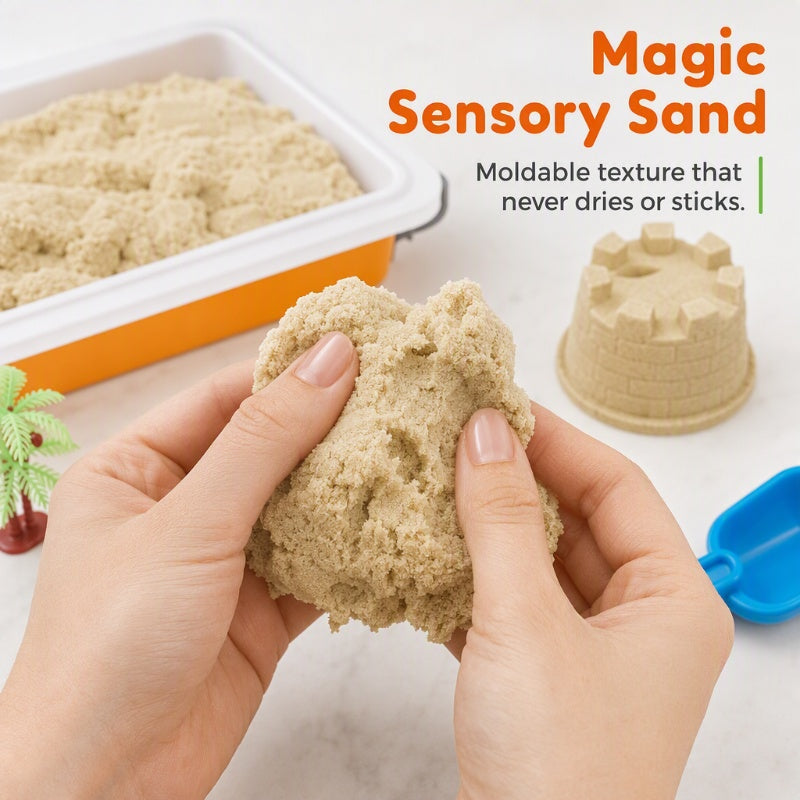 🥳 2026 Best Seller 🥳🚗 Over 50,000 Sold! 🎁Kids Sensory Bin Sand Table Toy Set