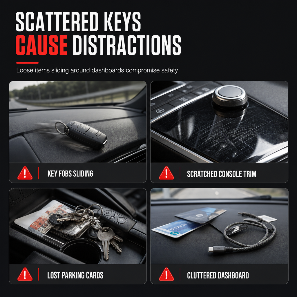 🥳 Best Seller 🥳💞 Over 10,000 Sold! Car Key Fob Holder with Hook