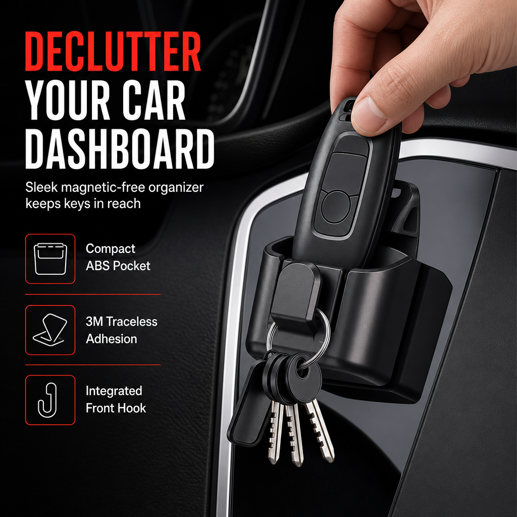 🥳 Best Seller 🥳💞 Over 10,000 Sold! Car Key Fob Holder with Hook