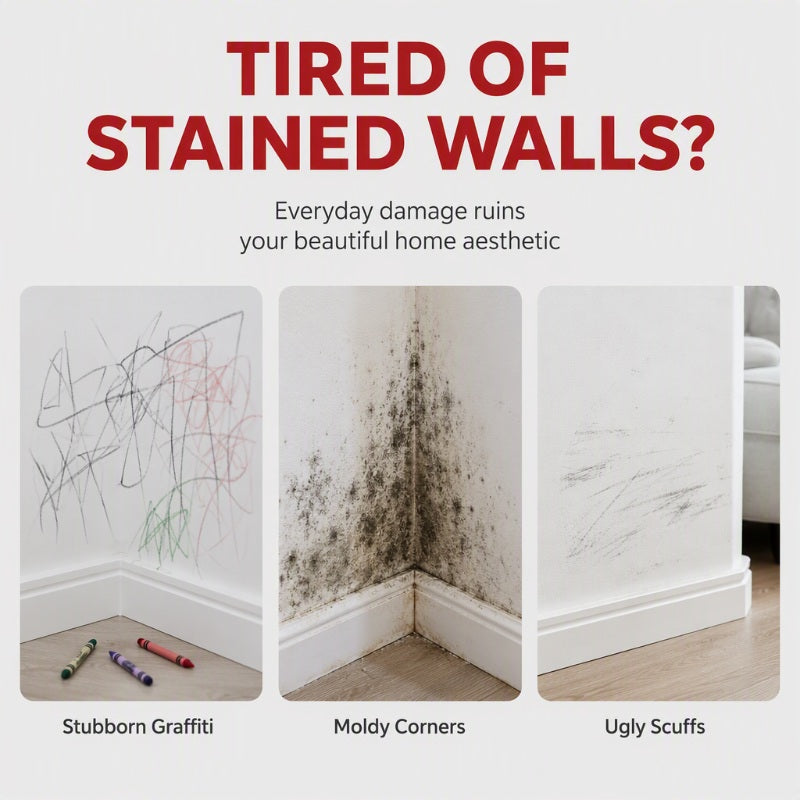 ⏳Limited-time 50% off💥Wall Repair Paste — Built‑in roller, simple DIY wall repair, no extra tools needed🖌️