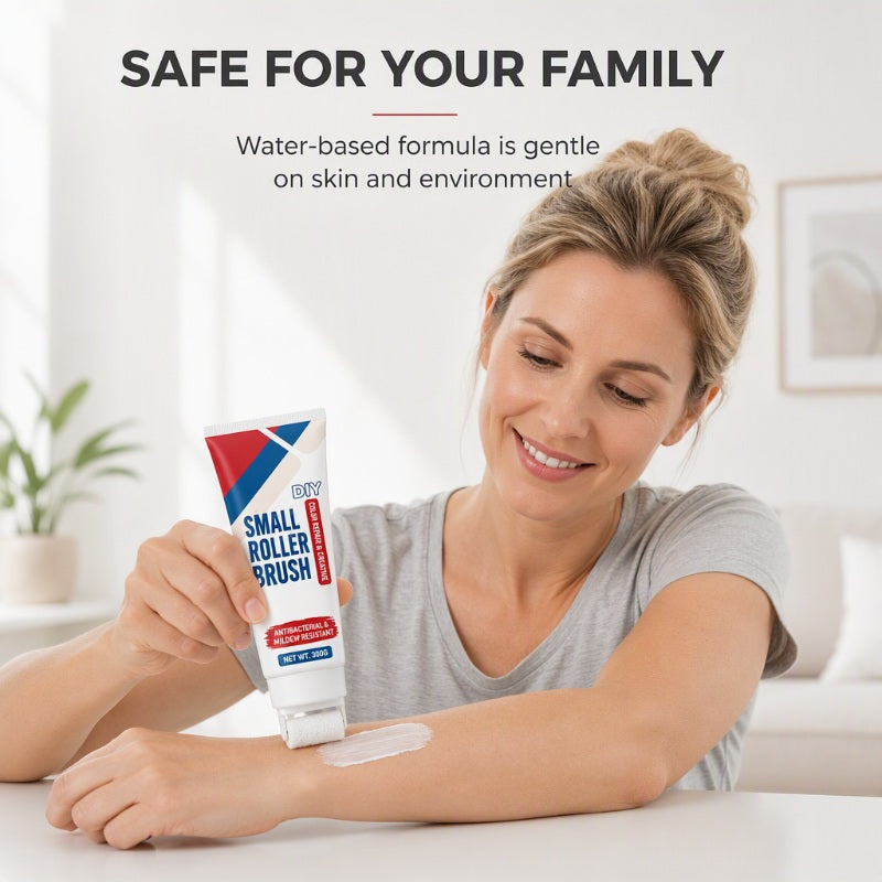 ⏳Limited-time 50% off💥Wall Repair Paste — Built‑in roller, simple DIY wall repair, no extra tools needed🖌️
