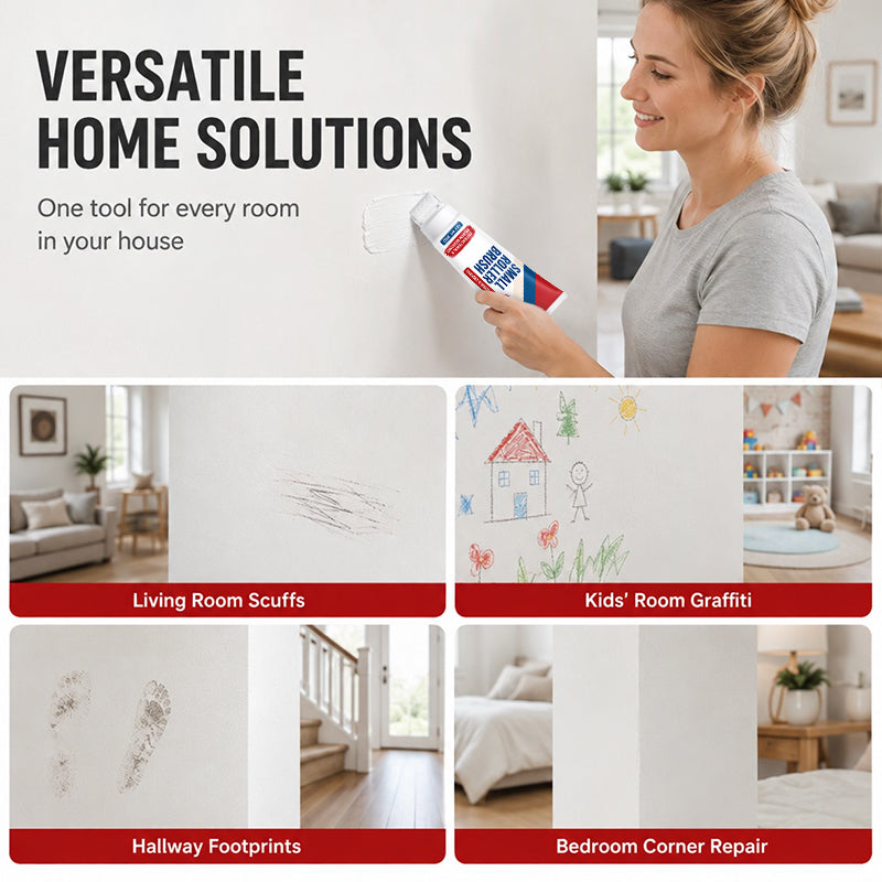 ⏳Limited-time 50% off💥Wall Repair Paste — Built‑in roller, simple DIY wall repair, no extra tools needed🖌️