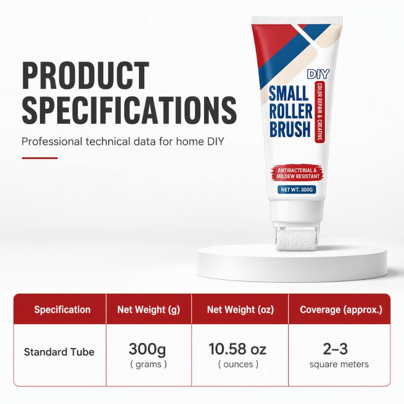 ⏳Limited-time 50% off💥Wall Repair Paste — Built‑in roller, simple DIY wall repair, no extra tools needed🖌️