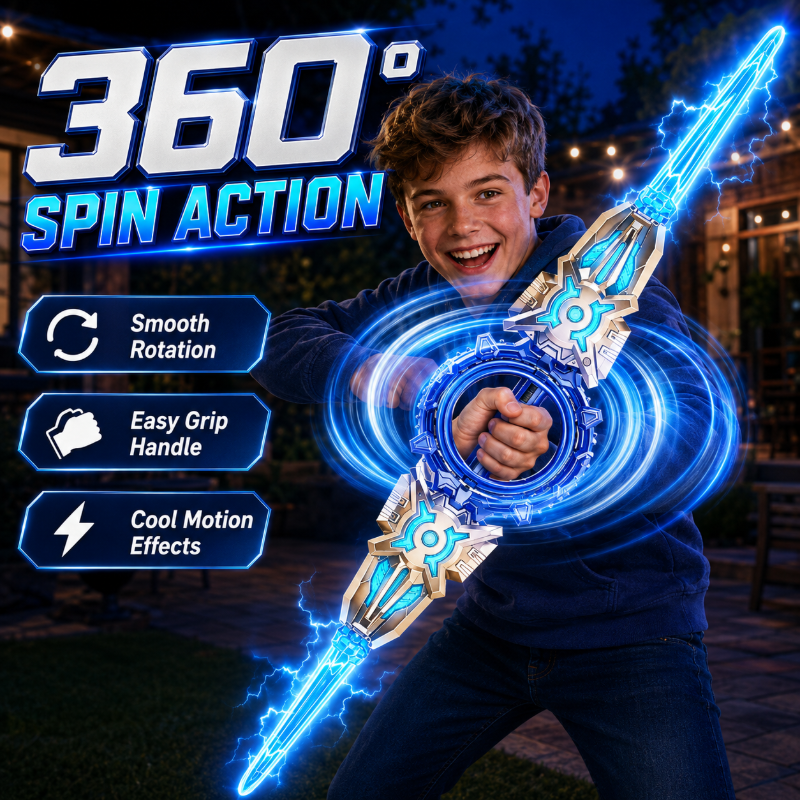 Rechargeable Double-Blade Light Up Sword