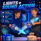 Rechargeable Double-Blade Light Up Sword