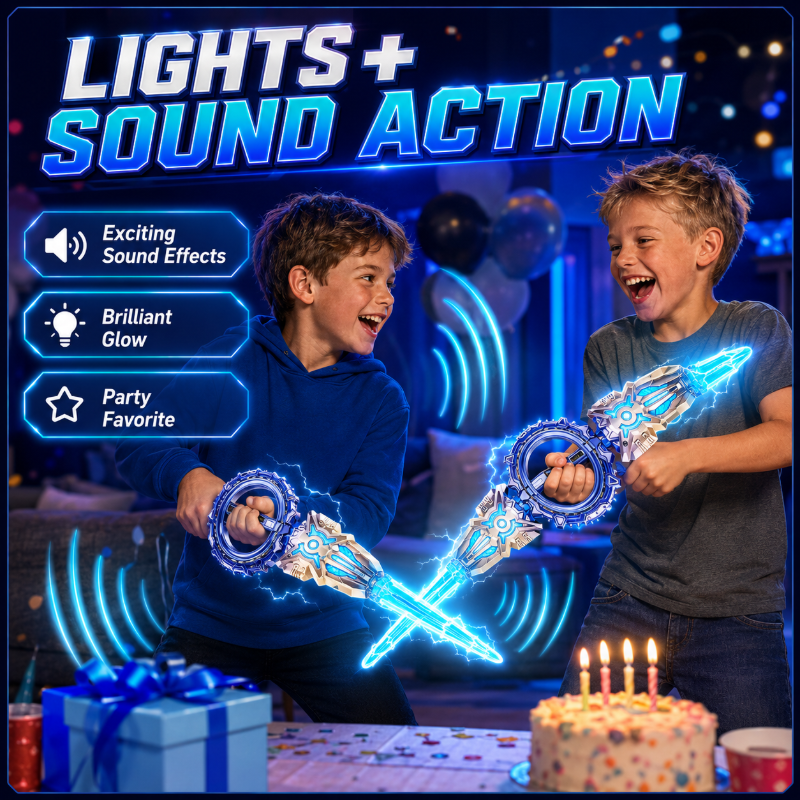 Rechargeable Double-Blade Light Up Sword
