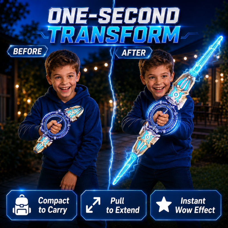Rechargeable Double-Blade Light Up Sword