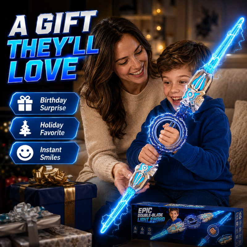 Rechargeable Double-Blade Light Up Sword