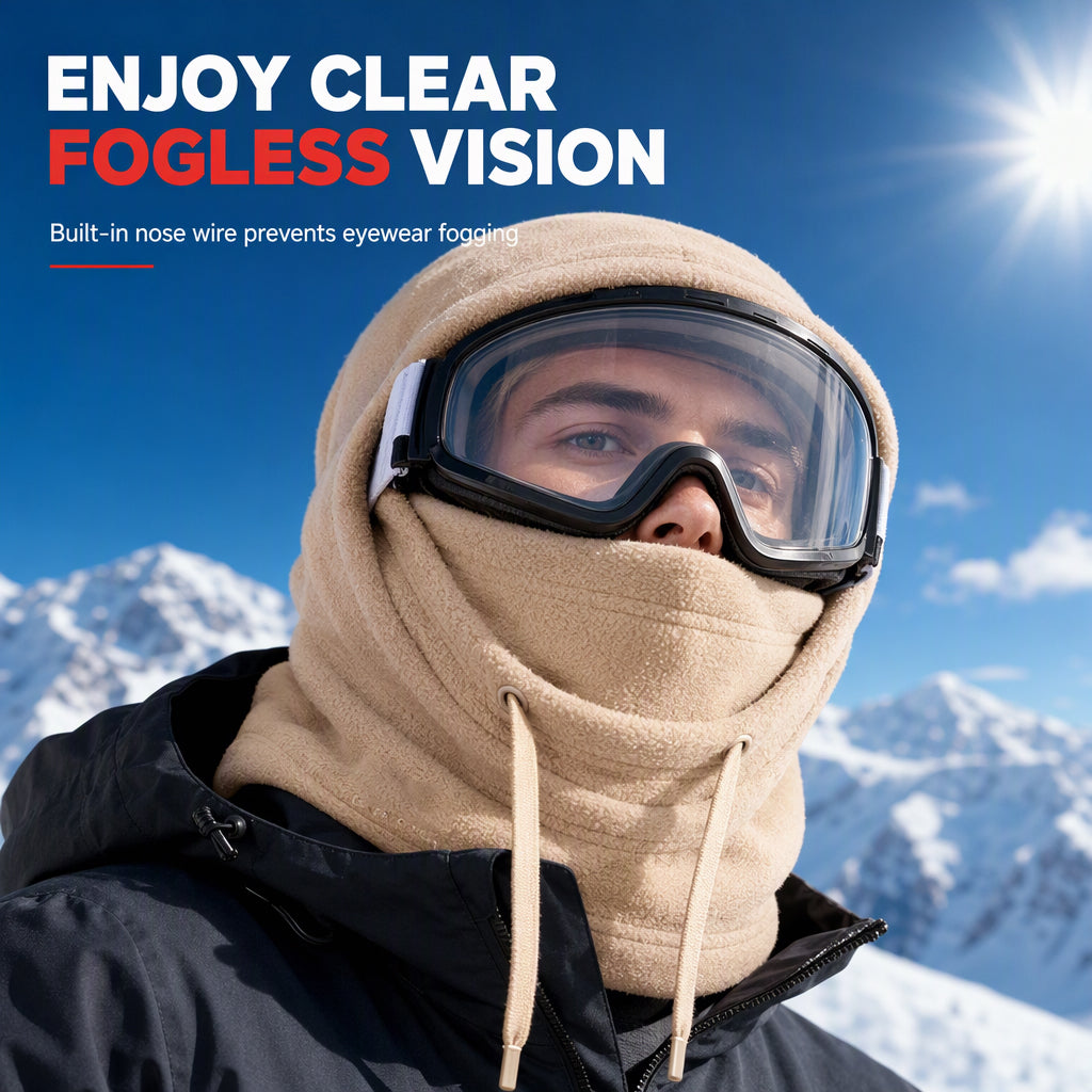 🥳💞78K+ SOLD! ❄️🧣3-in-1 Winter Balaclava – windproof fleece covers head, neck, face & ears. Adjustable fit for skiing, cycling & cold weather!🛡️💪🎁