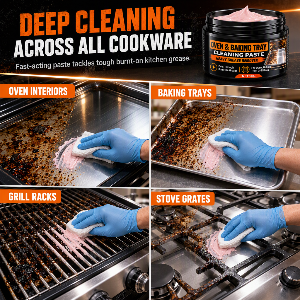 🔥Limited Time Promotion 50% OFF🔥Erase Burnt Grease Instantly! Heavy-Duty Cleaning Paste