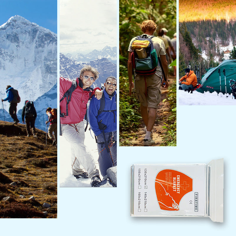 🚨 Outdoor Survival Blanket – Compact Silver Thermal Shelter for Emergency Kits