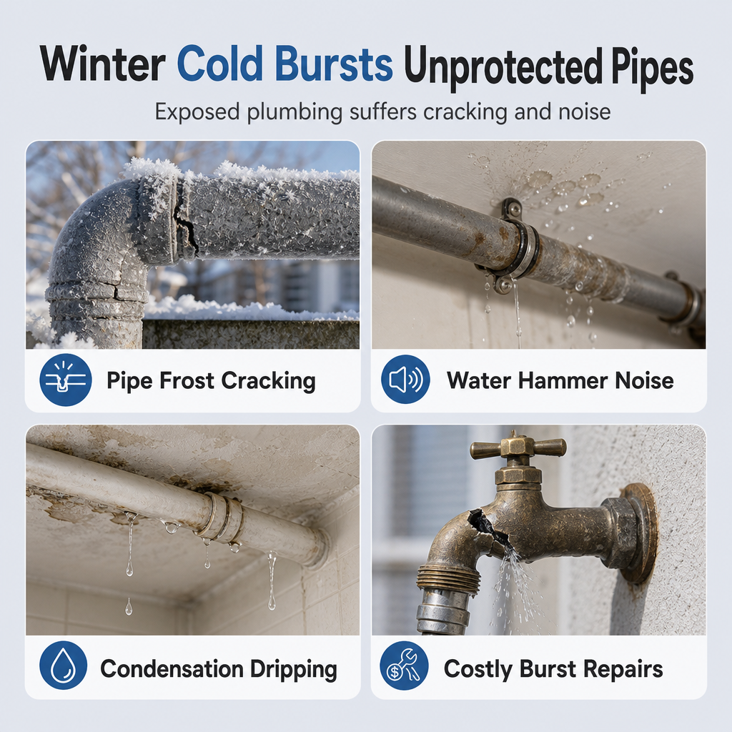 ❄️50% OFF NOW! Adhesive Foam Pipe Insulation Wrap – Flexible Anti-Freeze Thermal Pipe Sleeve, Winter Burst Protection for Water Pipes & Solar Pipes
