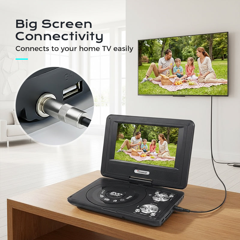 ⚡ 50% OFF PROMO ✨ Portable DVD EVD Player 🎮 7.8-Inch Screen, Video Playback + Built-In Games