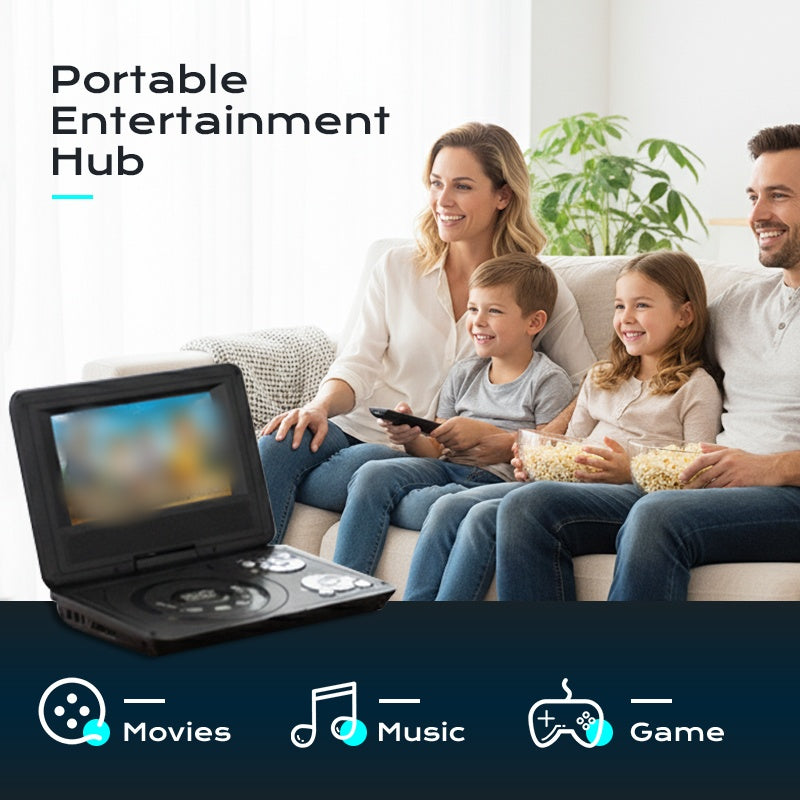 ⚡ 50% OFF PROMO ✨ Portable DVD EVD Player 🎮 7.8-Inch Screen, Video Playback + Built-In Games