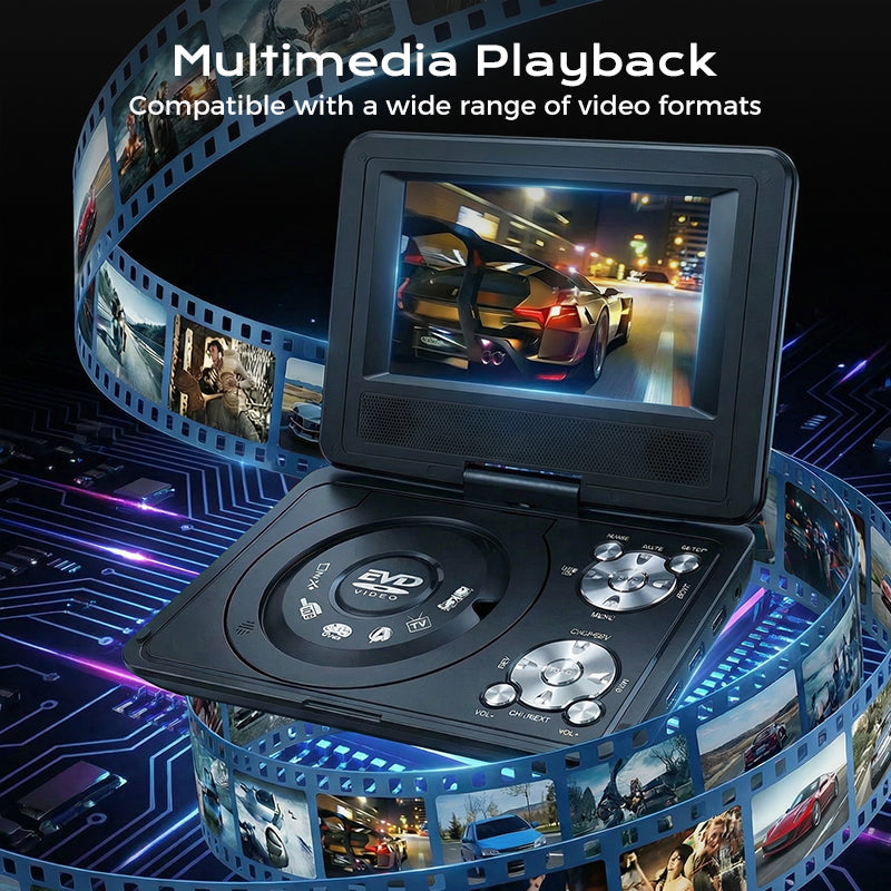 ⚡ 50% OFF PROMO ✨ Portable DVD EVD Player 🎮 7.8-Inch Screen, Video Playback + Built-In Games