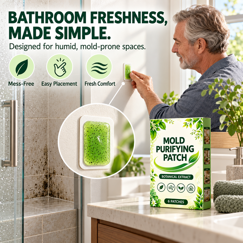 6 Pieces Mold Removal Patches for Household Walls Kitchen and Bathroom Mildew Purification Pads