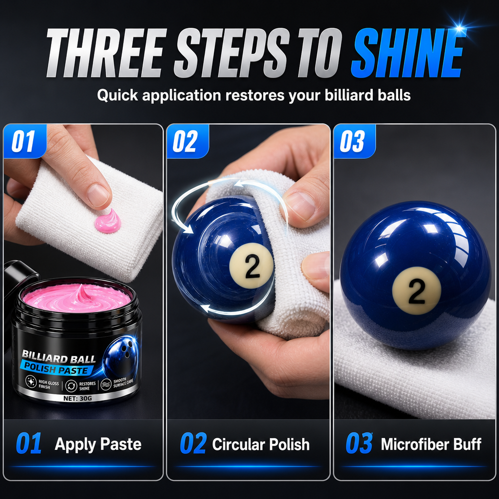 Billiard Ball Polishing Cream for Gloss Restoration
