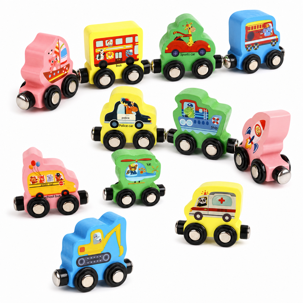 🚂 Magnetic Wooden Number Train | Counting & Pretend-Play Toy Sets