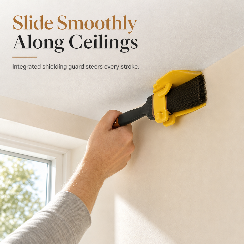 Latex Edger Roller Brush Wall Corner Painting Tool with Imitation Wool Roller for Interior Walls and Ceilings