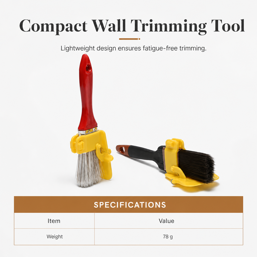 Latex Edger Roller Brush Wall Corner Painting Tool with Imitation Wool Roller for Interior Walls and Ceilings