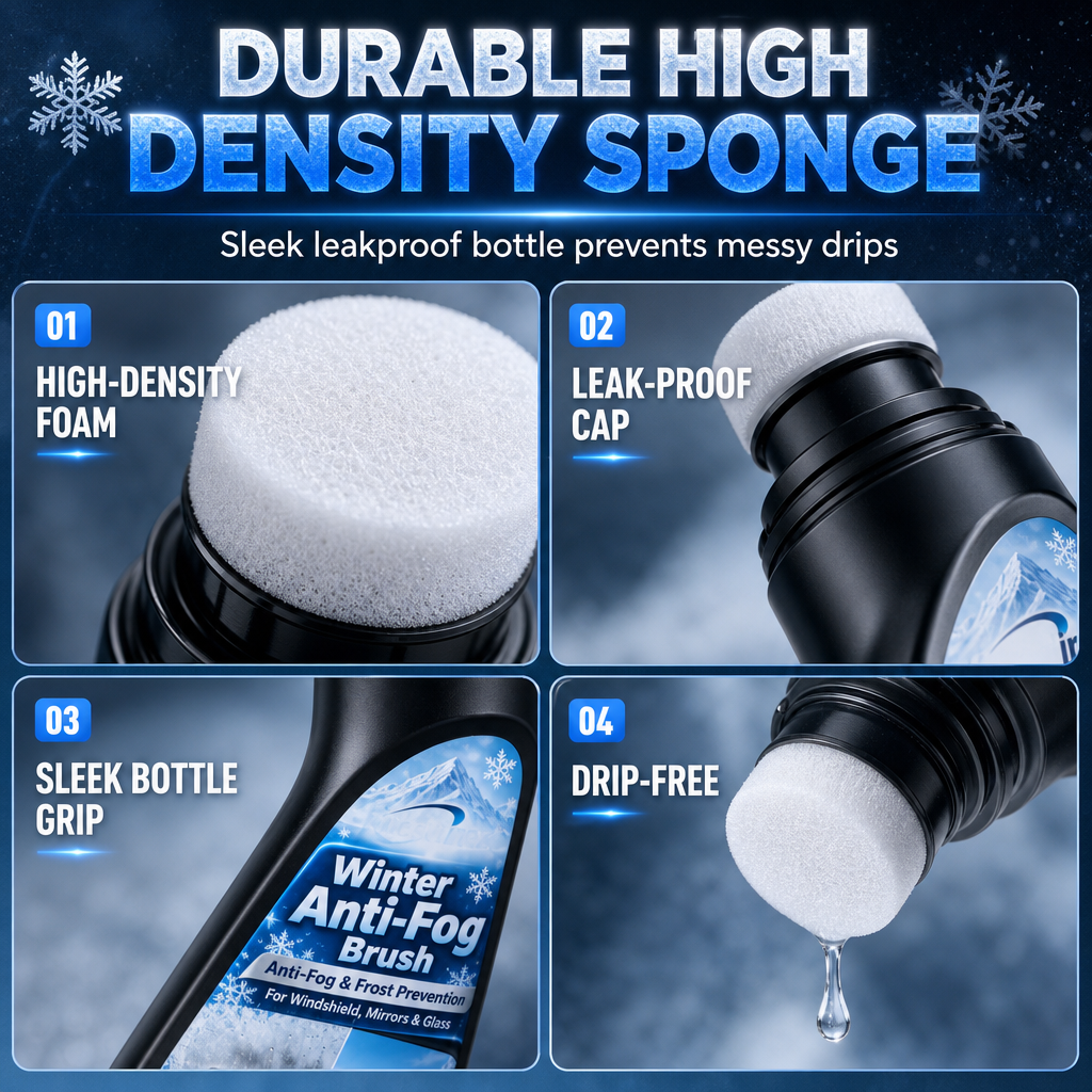 65ml Car Glass Anti Fog and Anti Freeze Paste Winter Defogging and Anti Condensation Cream for Windshield and Rearview Mirror