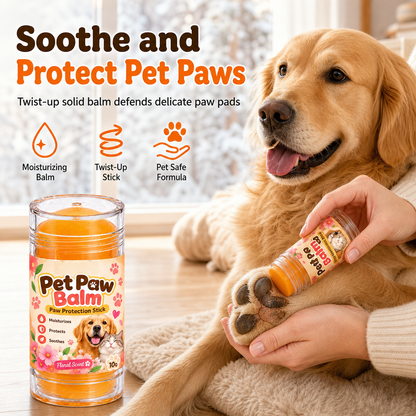 10g Floral Scent Pet Paw Balm Twist-Up Paw Pad Moisturizing Cream for Dogs and Cats