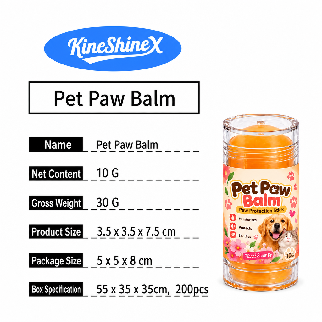 10g Floral Scent Pet Paw Balm Twist-Up Paw Pad Moisturizing Cream for Dogs and Cats