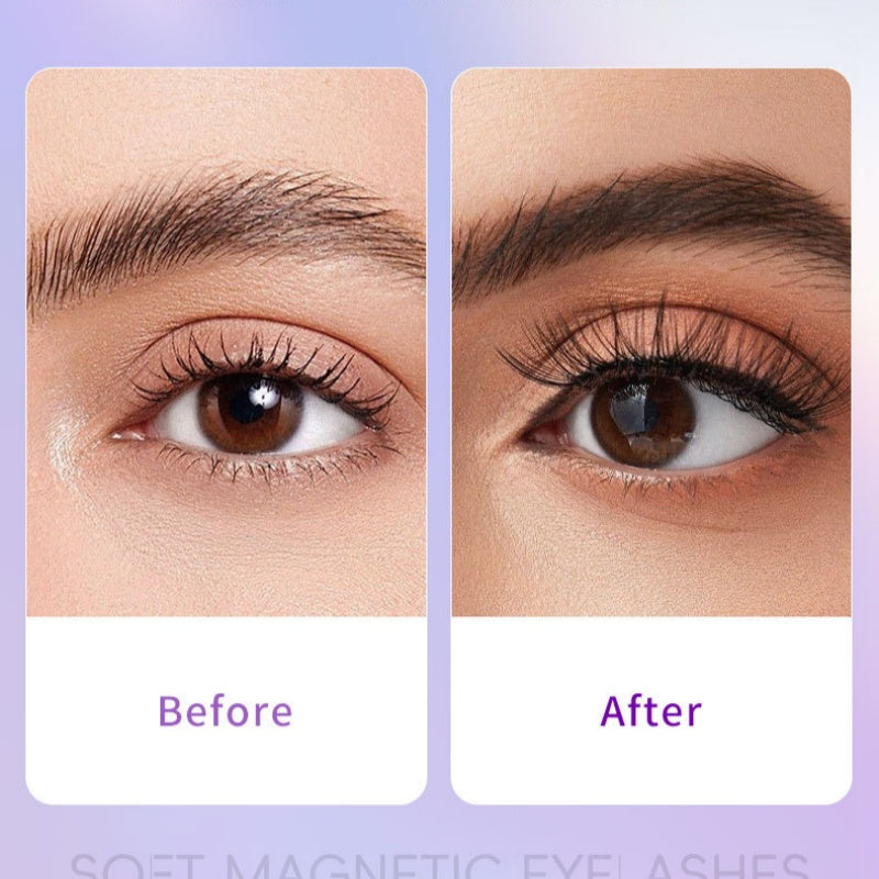Reusable Magnetic Eyelashes with Applicator
