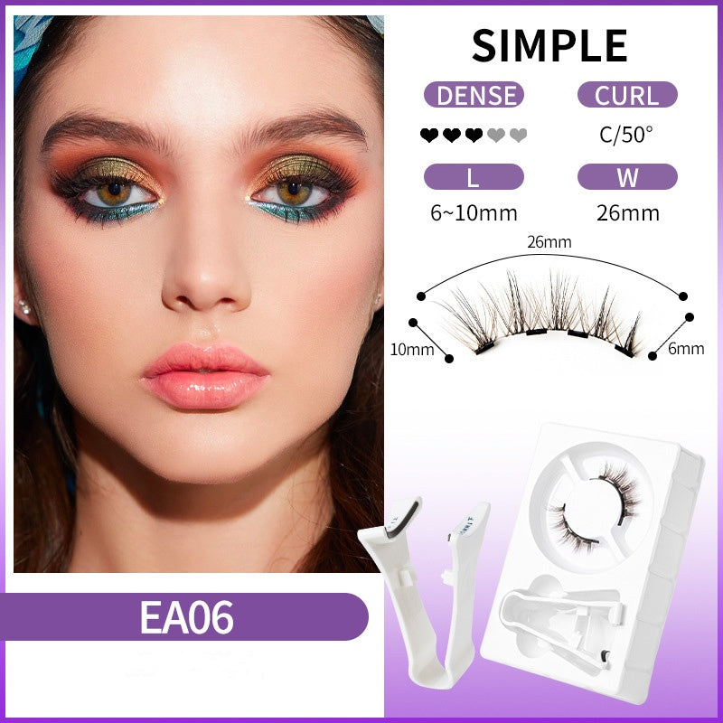 Reusable Magnetic Eyelashes with Applicator