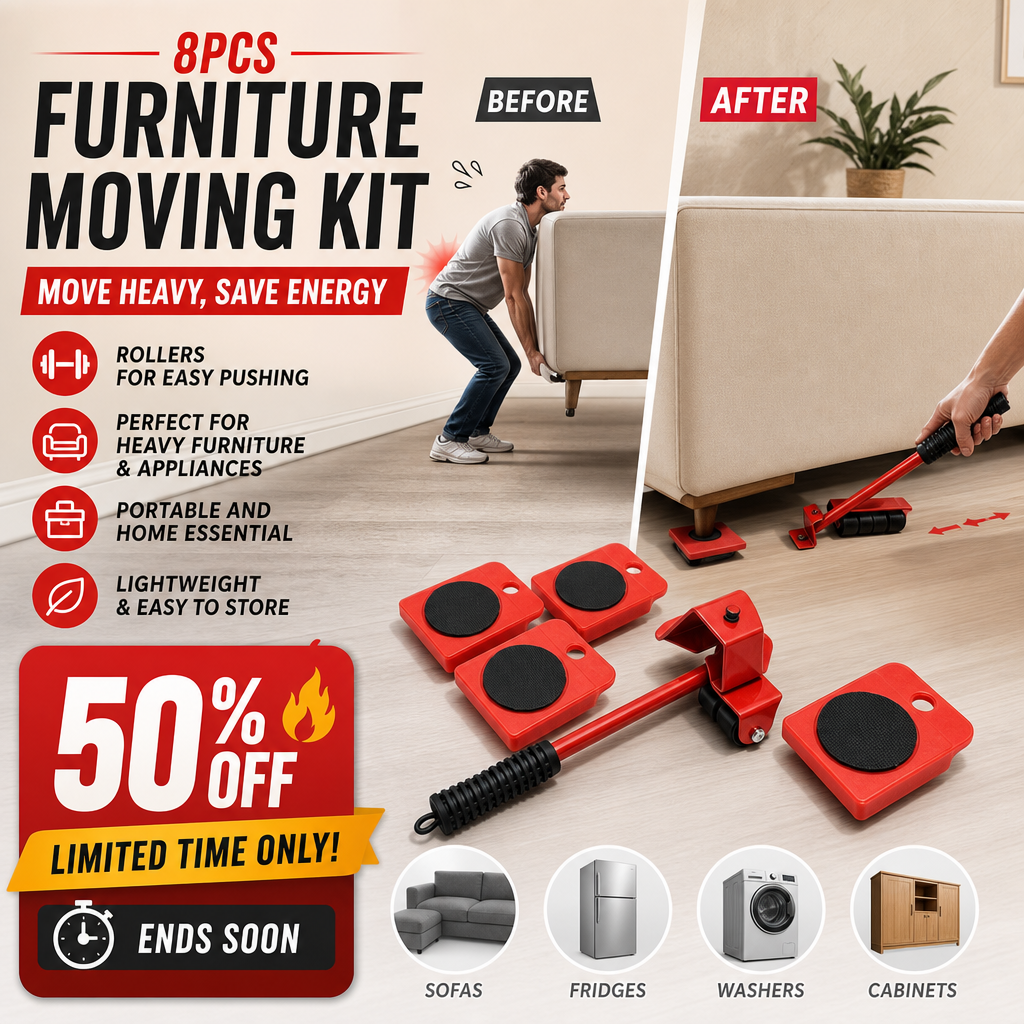 ⚡ Furniture Lifter Sliders – Labor‑Saving, Sturdy, Practical ✅